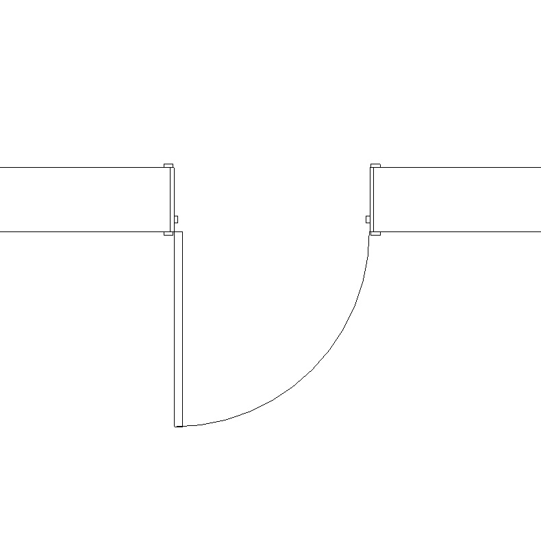 Single Swing Door – Timber Frame – Revit Library