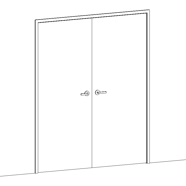 Double / Unequal Swing Door – Timber Frame + AS1428.1 clearance – Revit ...